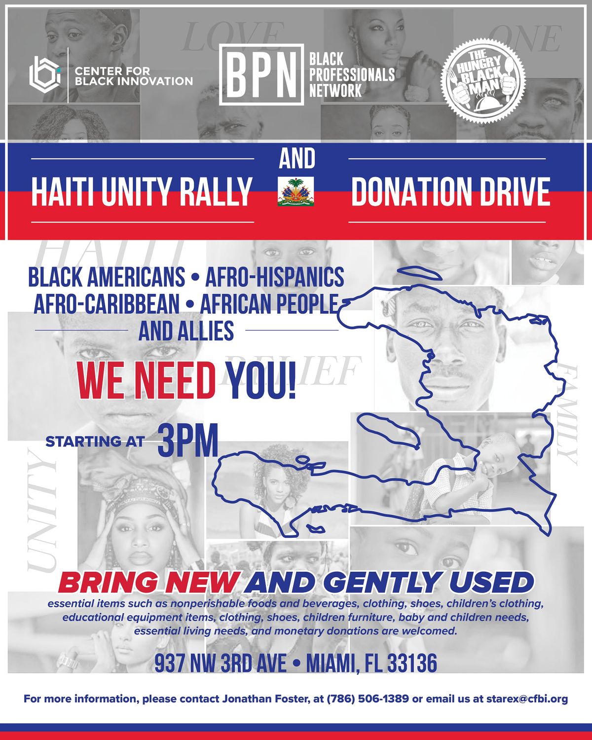 Haitian Unity Rally & Donation Drive