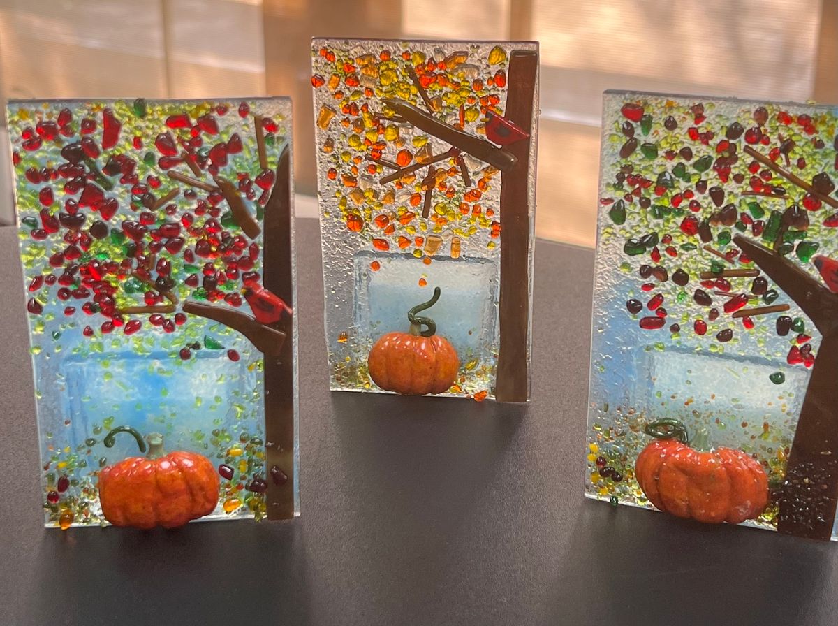 Autumn Candle Light Fused Glass Class 9\/28