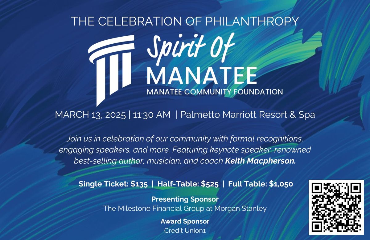 Spirit of Manatee Luncheon: Annual Celebration of Philanthropy