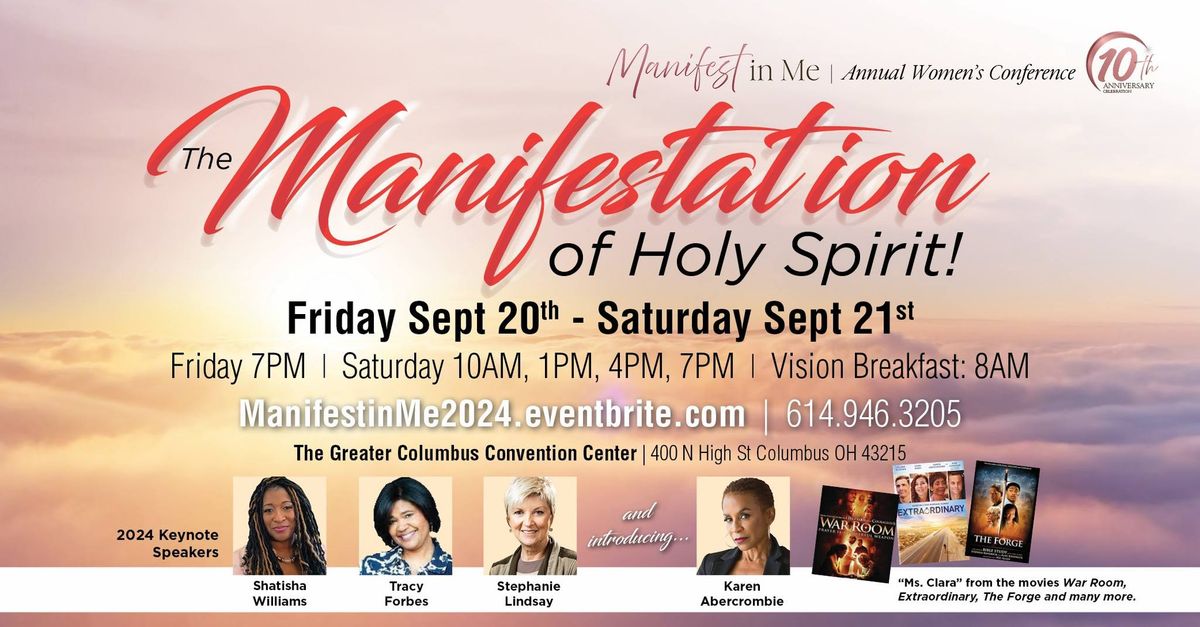 Manifest in Me presents "The Manifestation of HOLY SPIRIT"