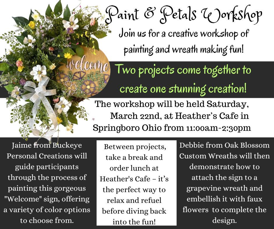 Paint & Petals Workshop