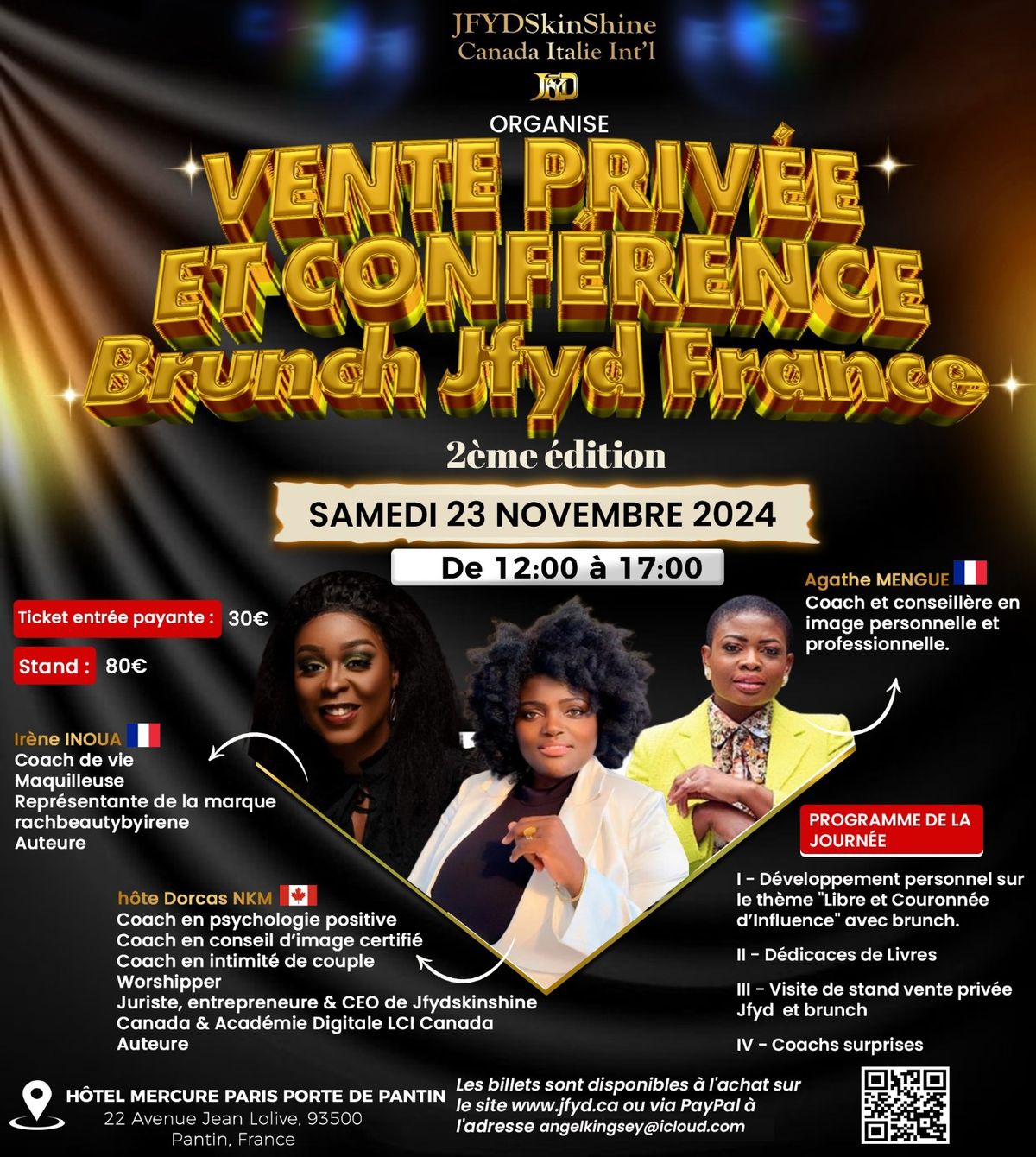 Vente priv\u00e9e brunch &conf\u00e9rence Jfyd France 