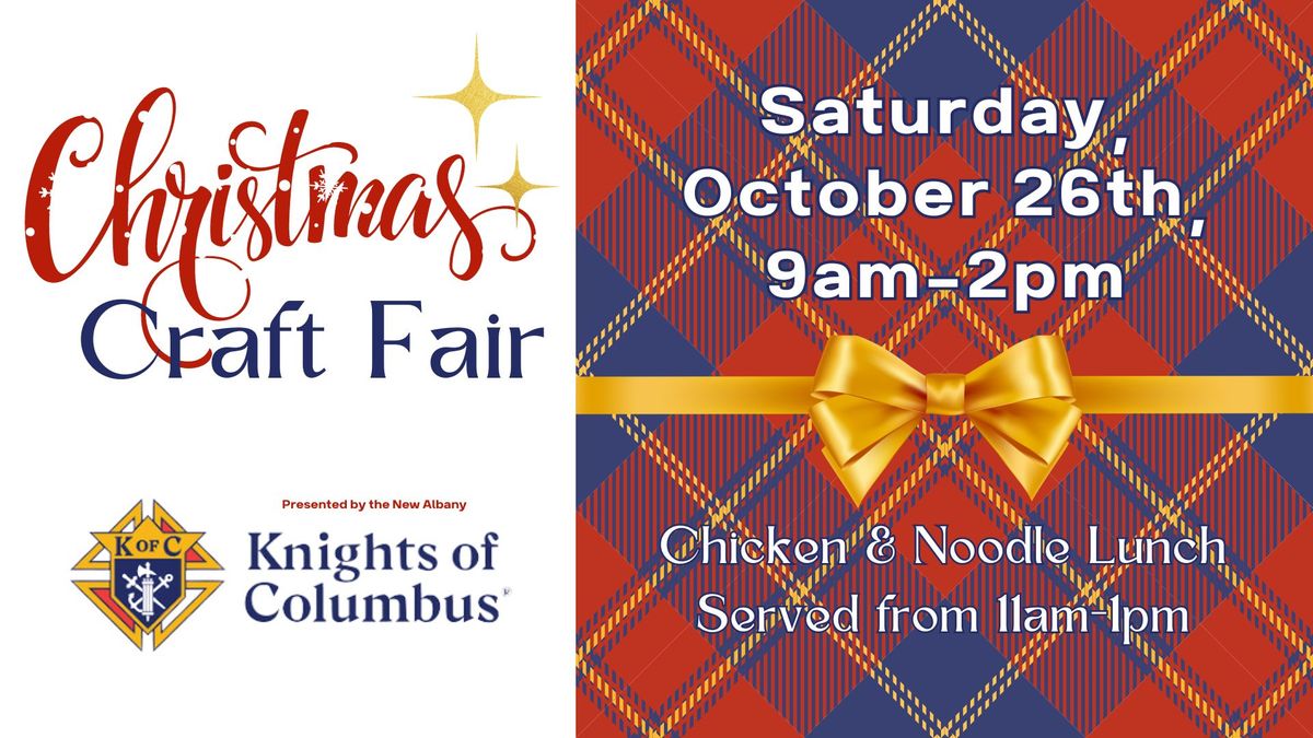 Annual Christmas Bazaar Craft Fair at the New Albany Knights of Columbus