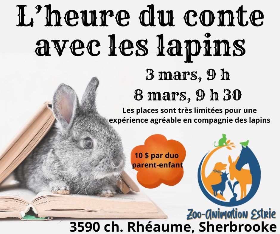 L'heure du conte avec les lapins