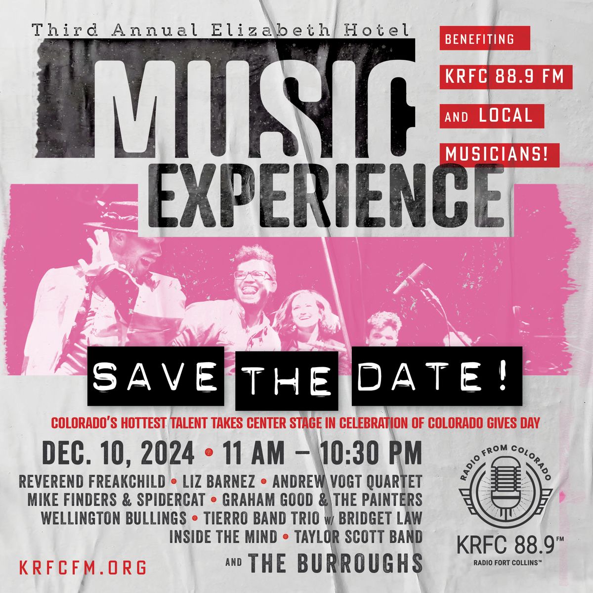 KRFC 88.9 FM's Third Annual Elizabeth Hotel Music Experience