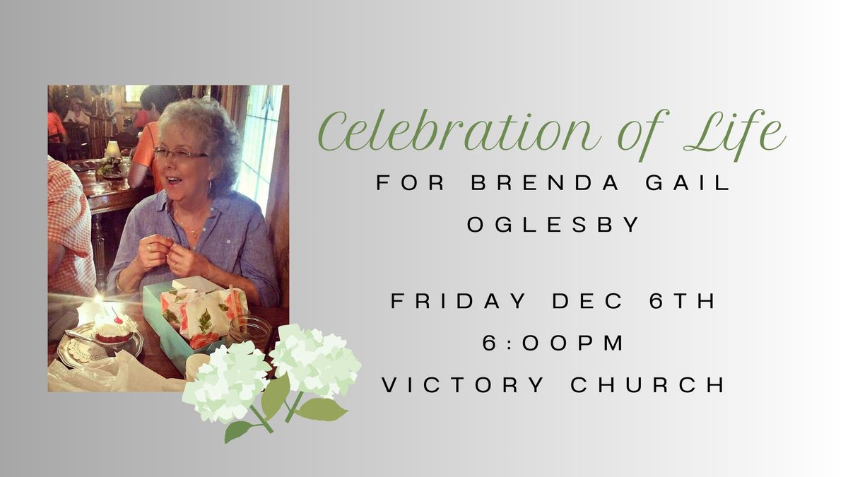 Celebration of Life for Brenda Gail Oglesby