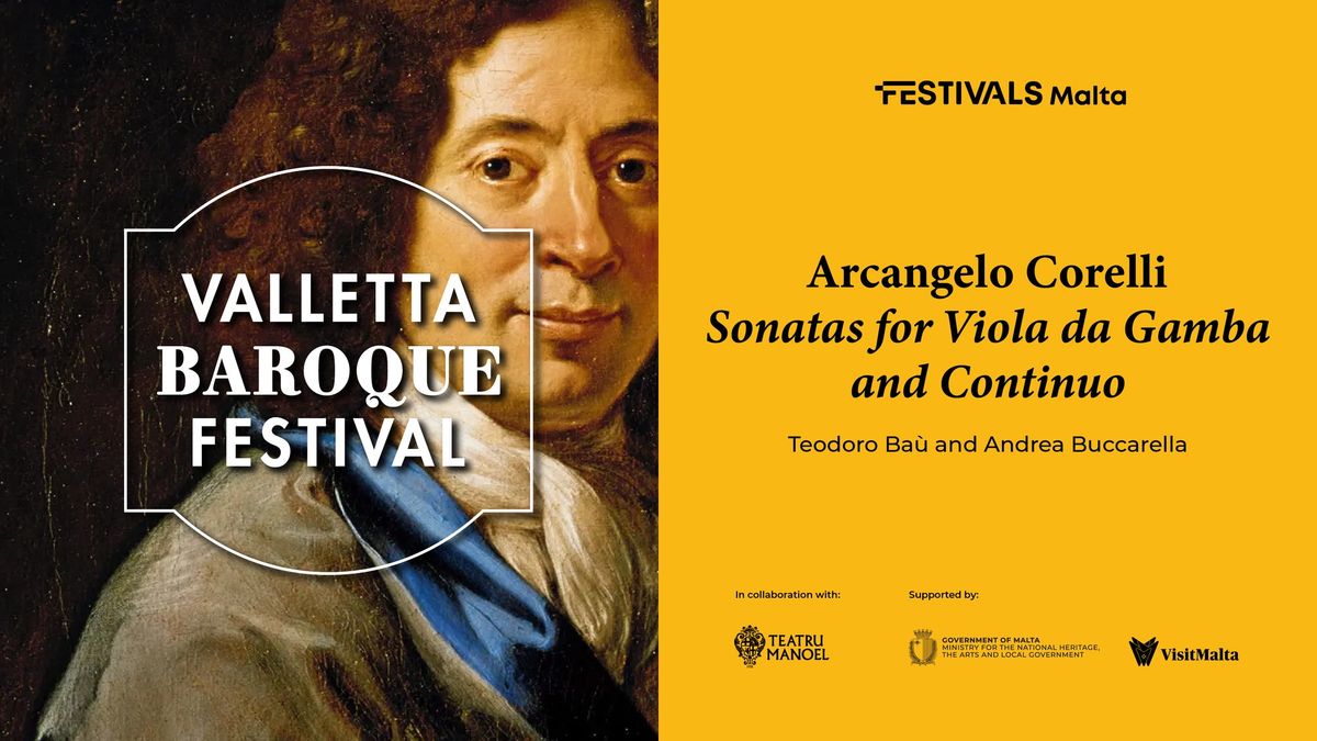 Valletta Baroque Festival 2025 | Arcangelo Corelli: Sonatas for Viola da Gamba and Continuo