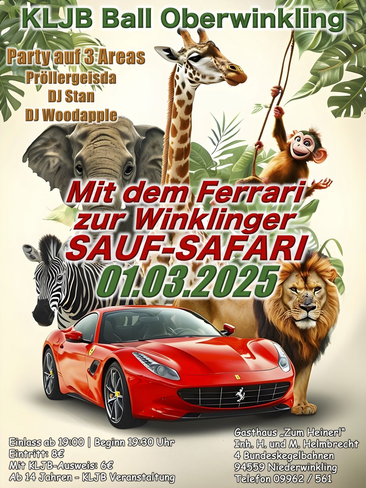 Mit dem Ferrari zur Winklinger SAUF-SAFARI 