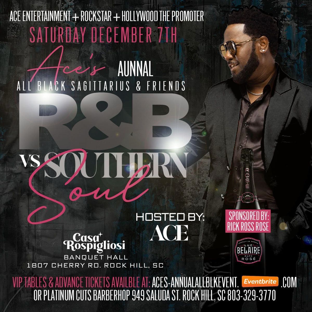 Ace\u2019s Annual ALL-Blk Sag.& friends Event 