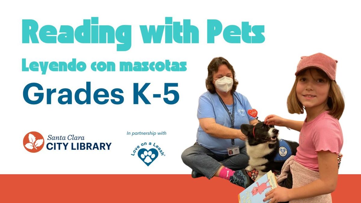 CENTRAL: Reading With Pets | Leyendo con mascotas