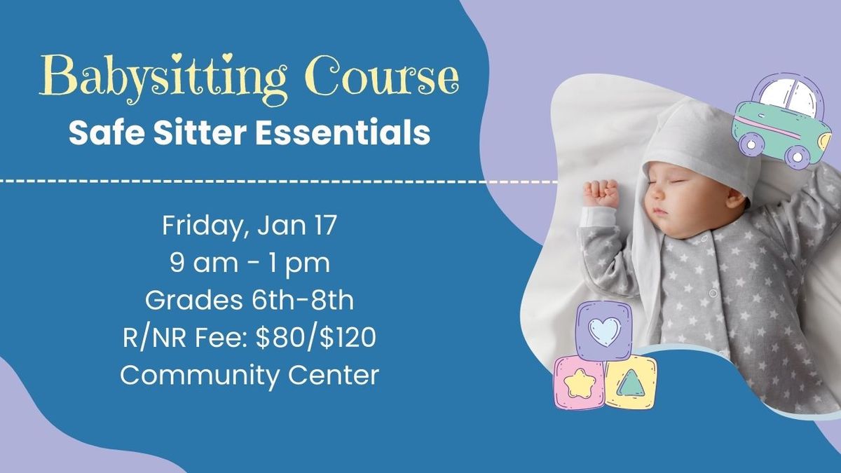 Babysitting Course - Safe Sitter Essentials