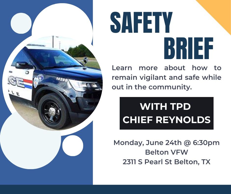 An Evening with Chief Reynolds about Safety