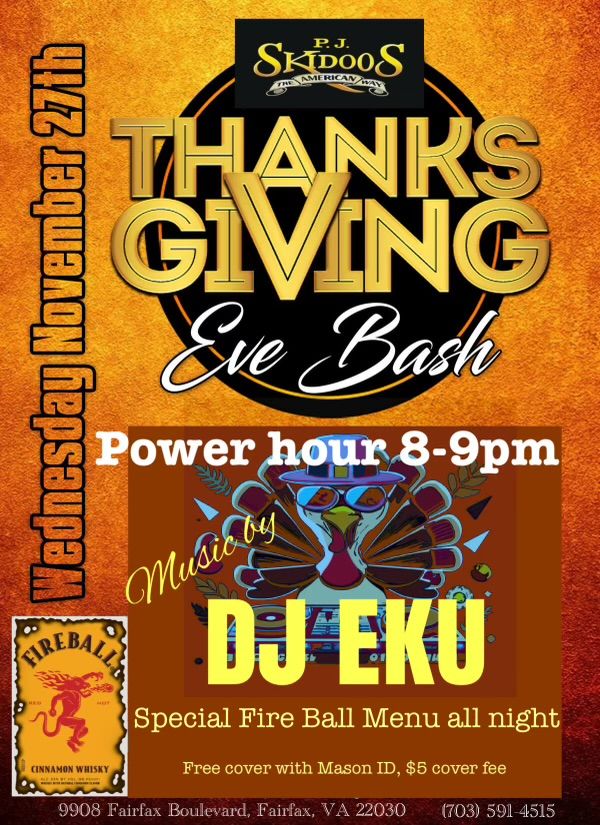 Thanksgiving Eve Bash!