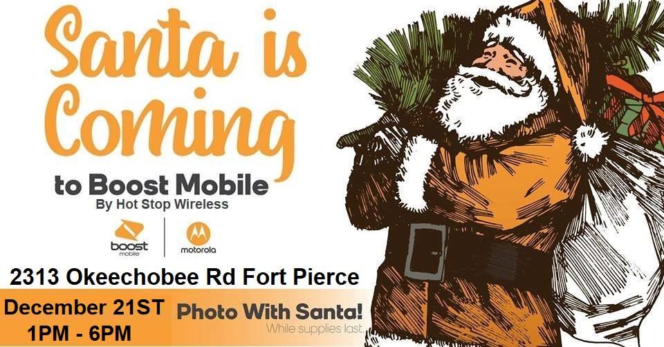 Free Photos With Santa + Free Presents & More By Boost Mobile ( Like & Share )