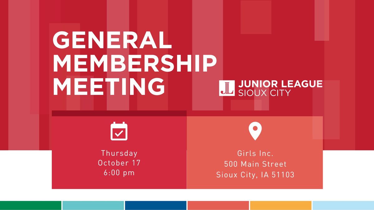 JLSC General Membership Meeting