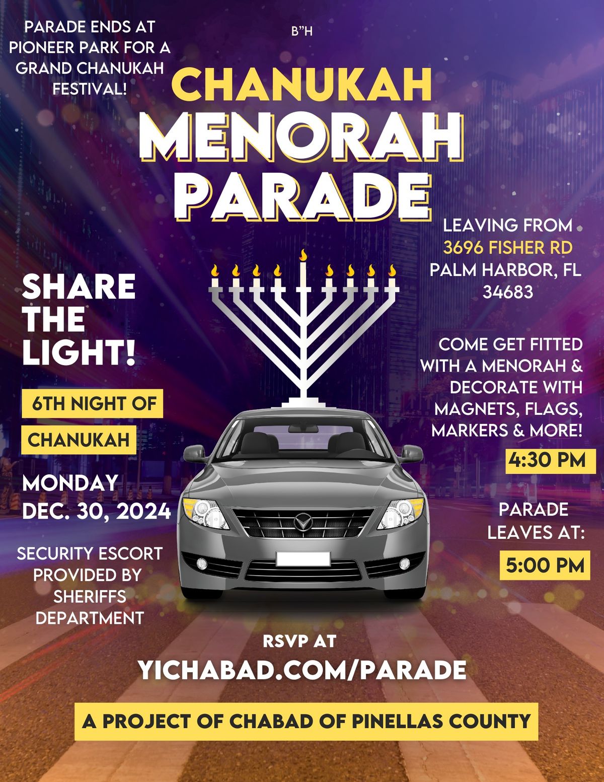 Car Menorah Parade