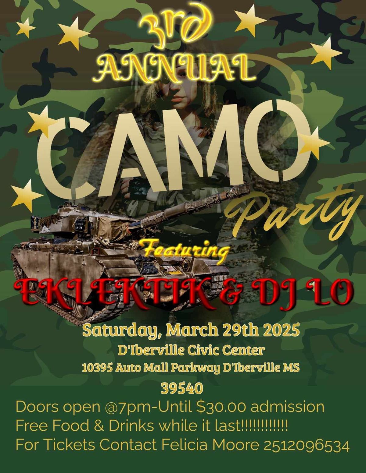 Eklektik's 3rd Annual Camo\/Glow Party