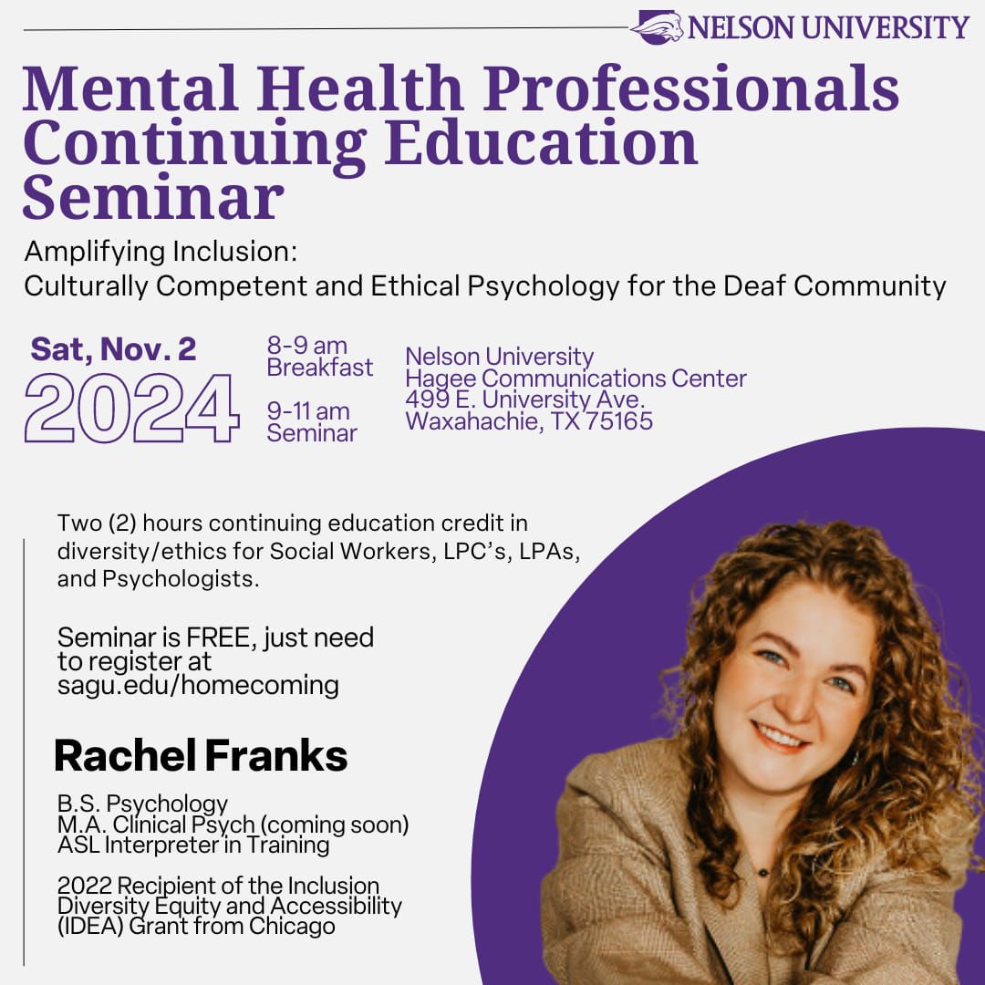 Mental Health professionals Continuing Education Seminar