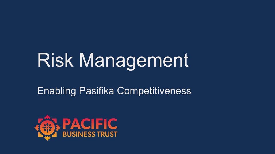 AUCKLAND | Risk Management workshop