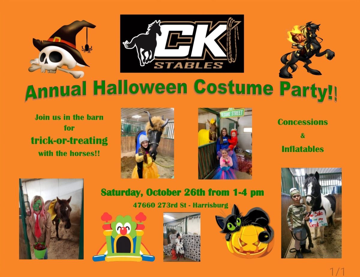 Annual Halloween Costume Party!!, CK Stables, Sioux Falls, 26 October 2024