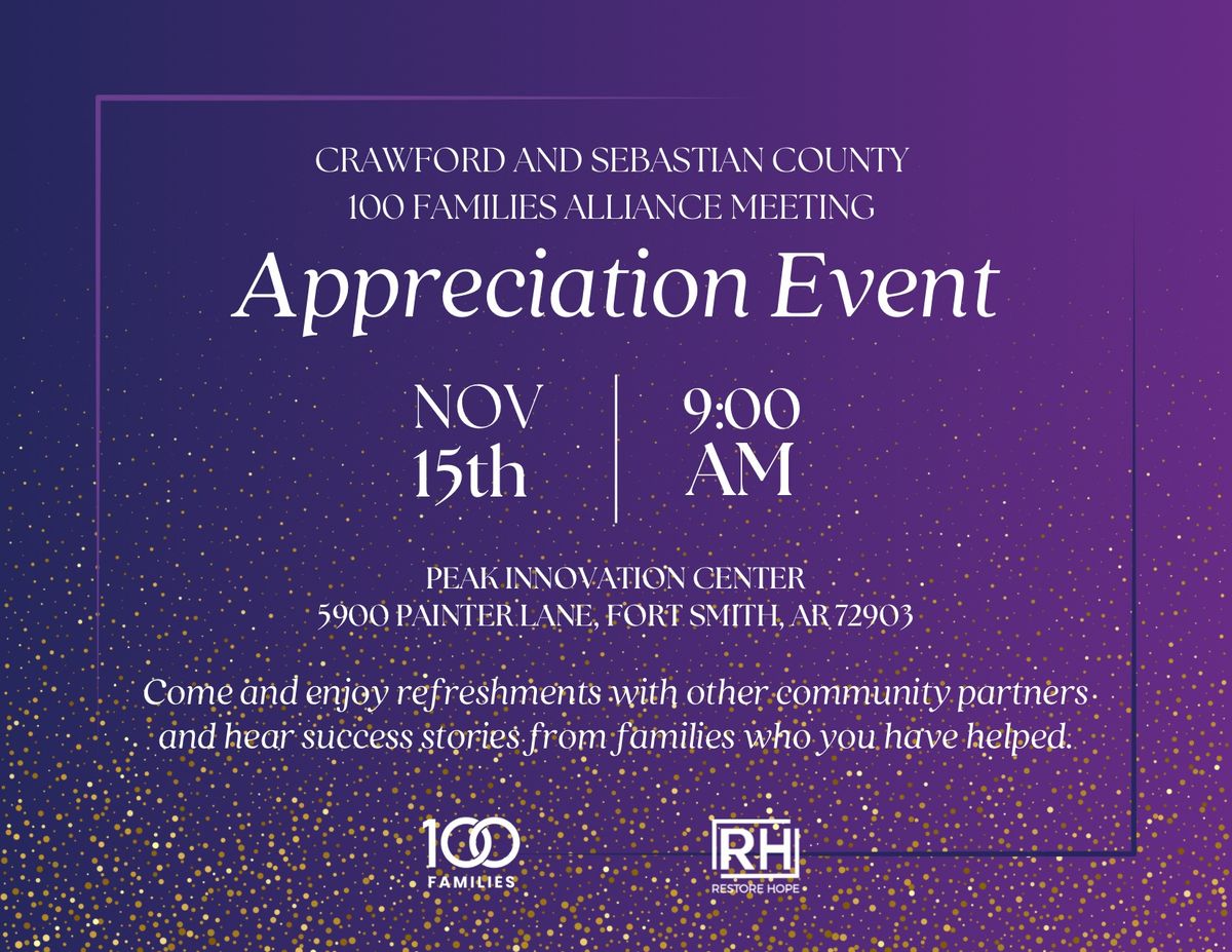 2024 Appreciation Breakfast - 100 Families of Sebastian, Crawford and Franklin Counties