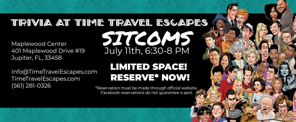 Sitcom Trivia Night at Time Travel Escapes
