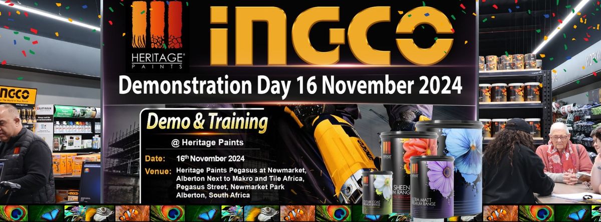 Heritage Paints Presents: INGCO Power Tools Black November Bash