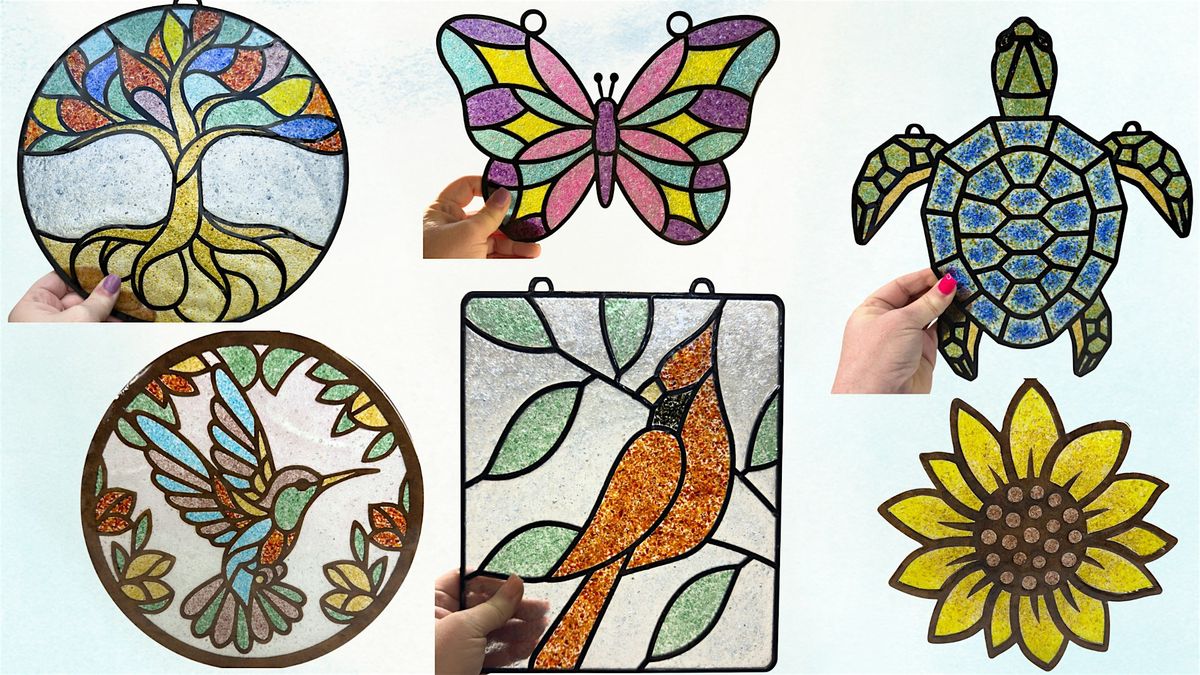 Crushed Glass & Resin Suncatcher Workshop