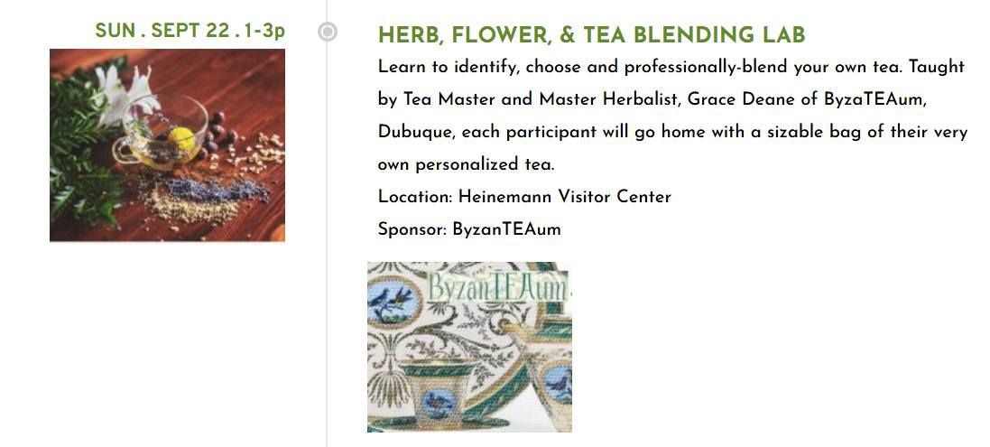 Herb, Flower, & Tea Blending Lab