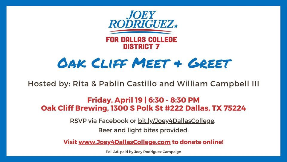 Oak Cliff Meet & Greet