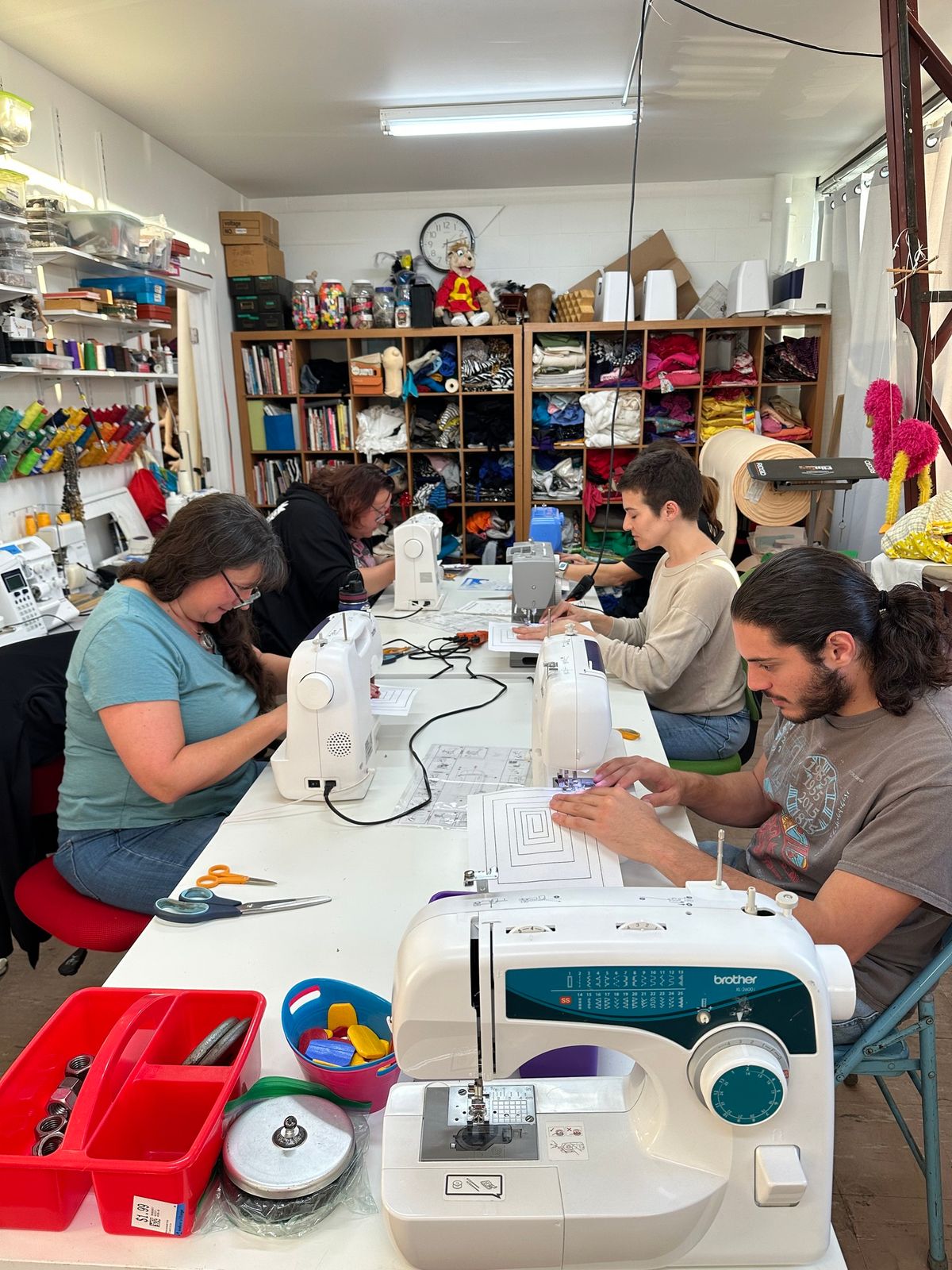 Basic sewing classes at my studio at Equinox Studios