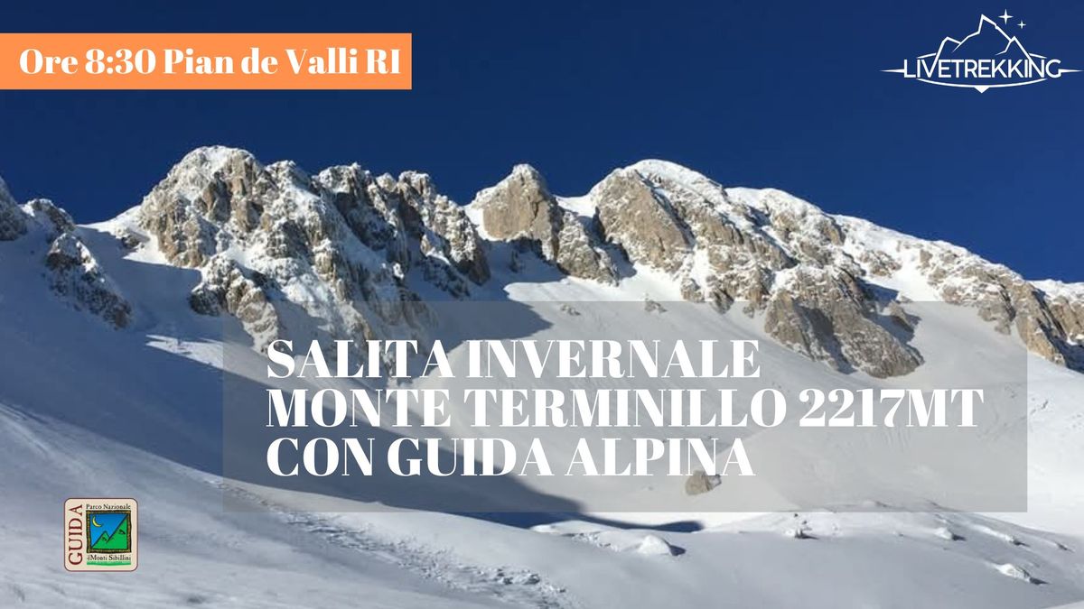 RAMPONI E PICCOZZA SUL MONTE TERMINILLO 2217MT CON GUIDA ALPINA 