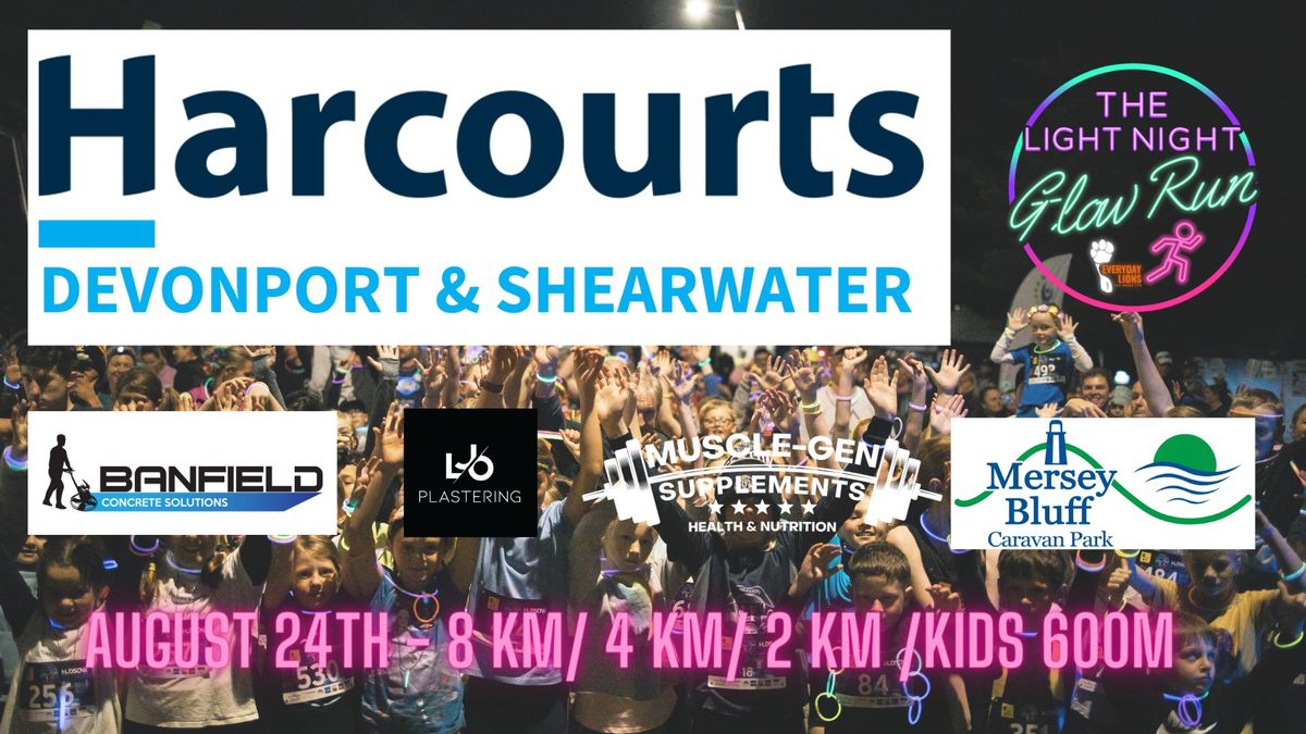 Harcourts Devonport & Shearwater Light Night Glow Run 