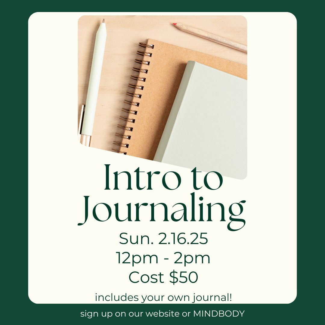 Intro to Journaling Workshop