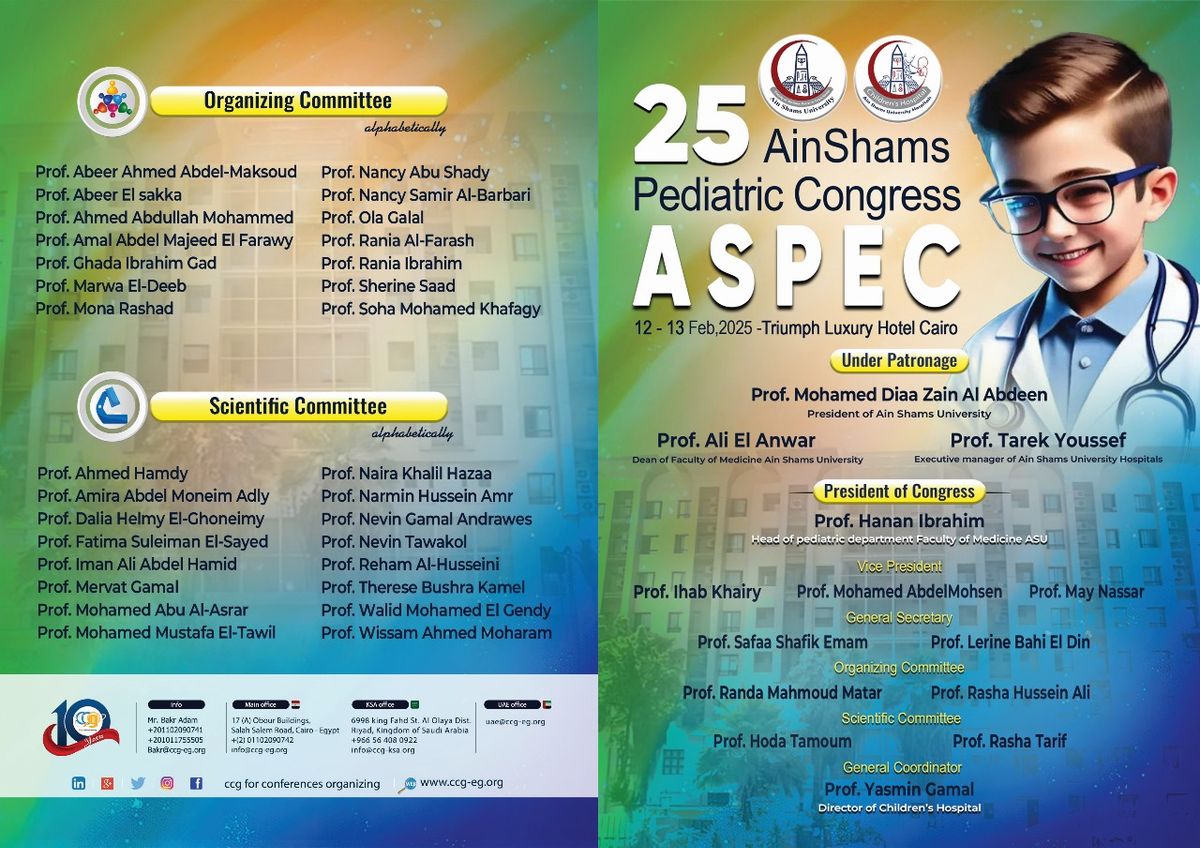 The 25th Ain Shams Pediatric Congress (ASPEC)