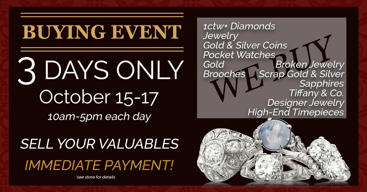 Three Day Jewelry Buying Event