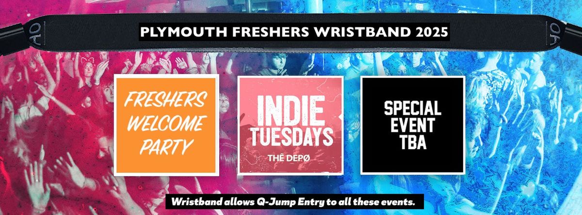 Plymouth Freshers Invasion 2025 Wristband