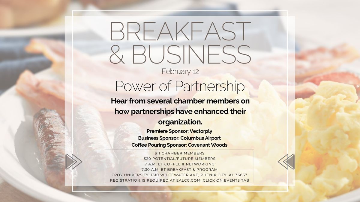 February Breakfast & Business: Power of Partnership