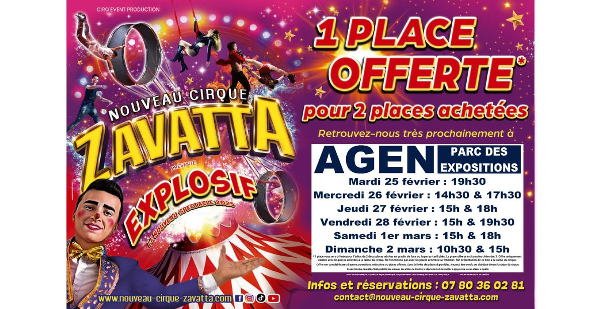 Nouveau Cirque Zavatta \u00e0 Agen 2025