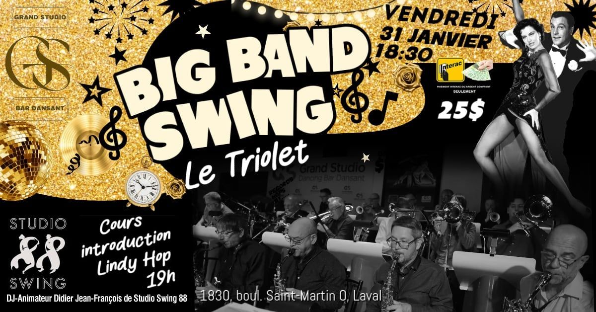 Big Band Swing - Laval - Le Triolet - Studio Swing 88 - Vendredi 31 Janvier 2025