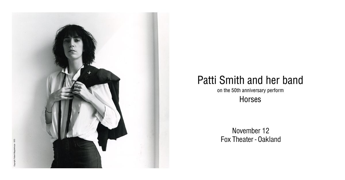 Patti Smith and her band at Fox Theater