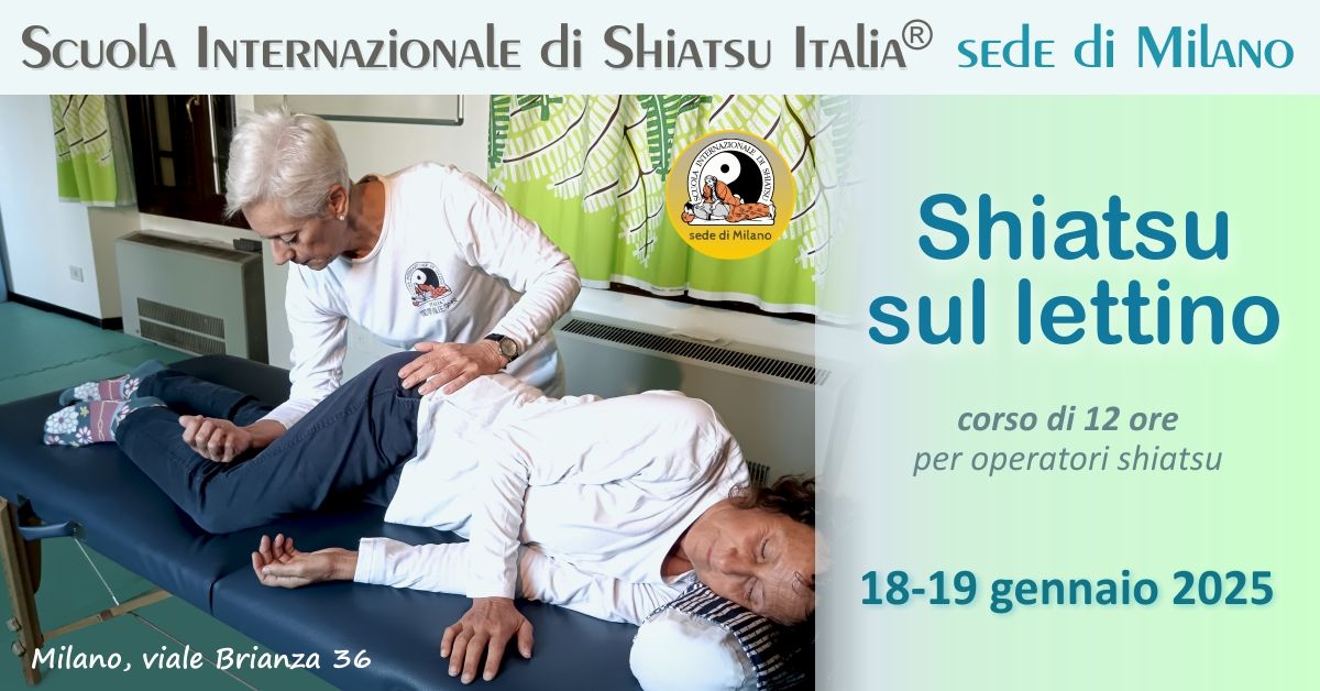 SHIATSU SUL LETTINO \u2013 workshop per operatori