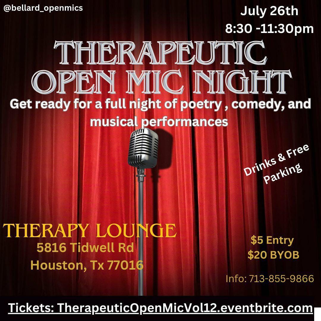 Therapeutic Open Mic Night