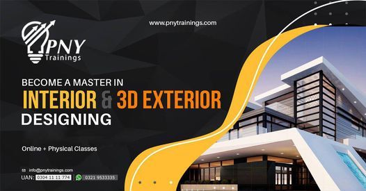 Become a Master in Interior and 3D Exterior Designing