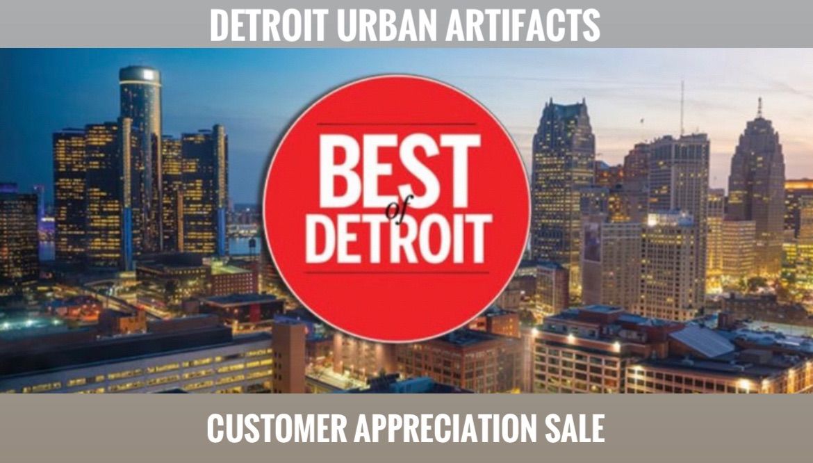 Detroit Urban Artifacts Customer Appreciation Sale Event! \ud83c\udf88