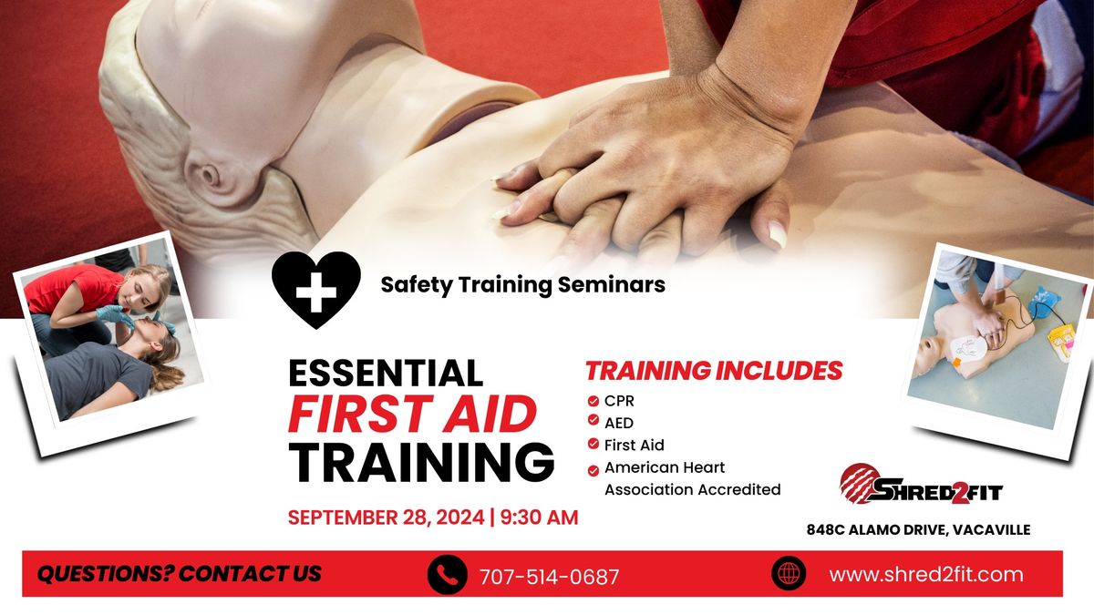 CPR\/AED + First Aid training & certification!