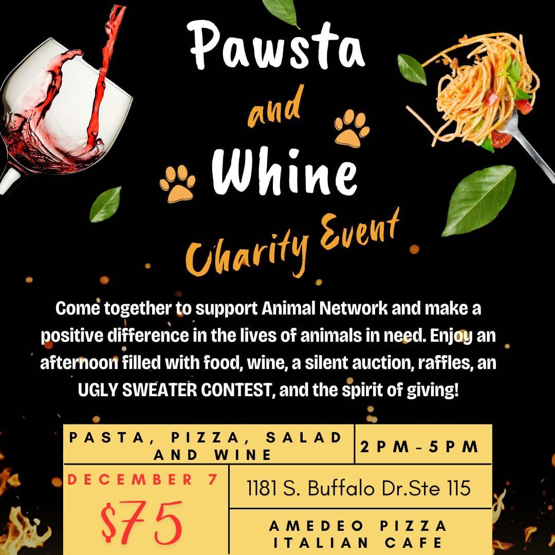 Pawsta and Whine Charity Event