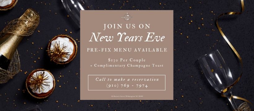 New Years Eve Pre-Fix Menu at Marina Grill! 