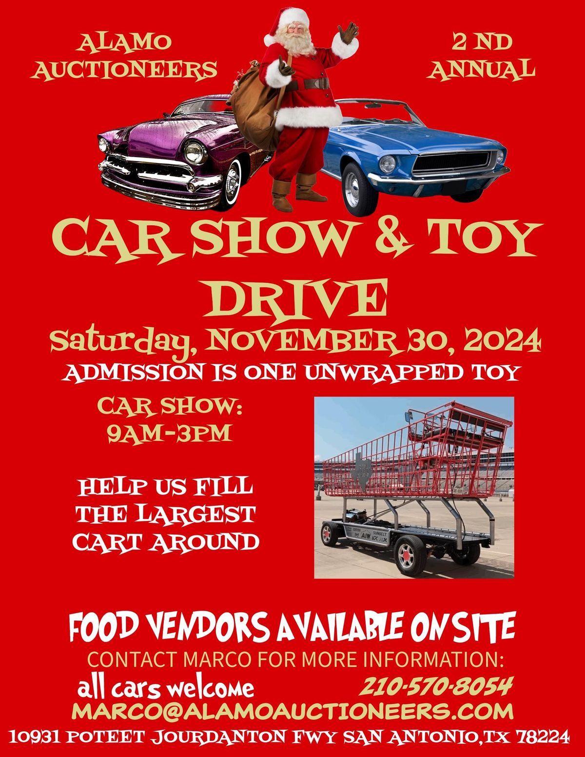 Alamo Auctioneers 2nd Annual Toy Drive\/Show and Shine