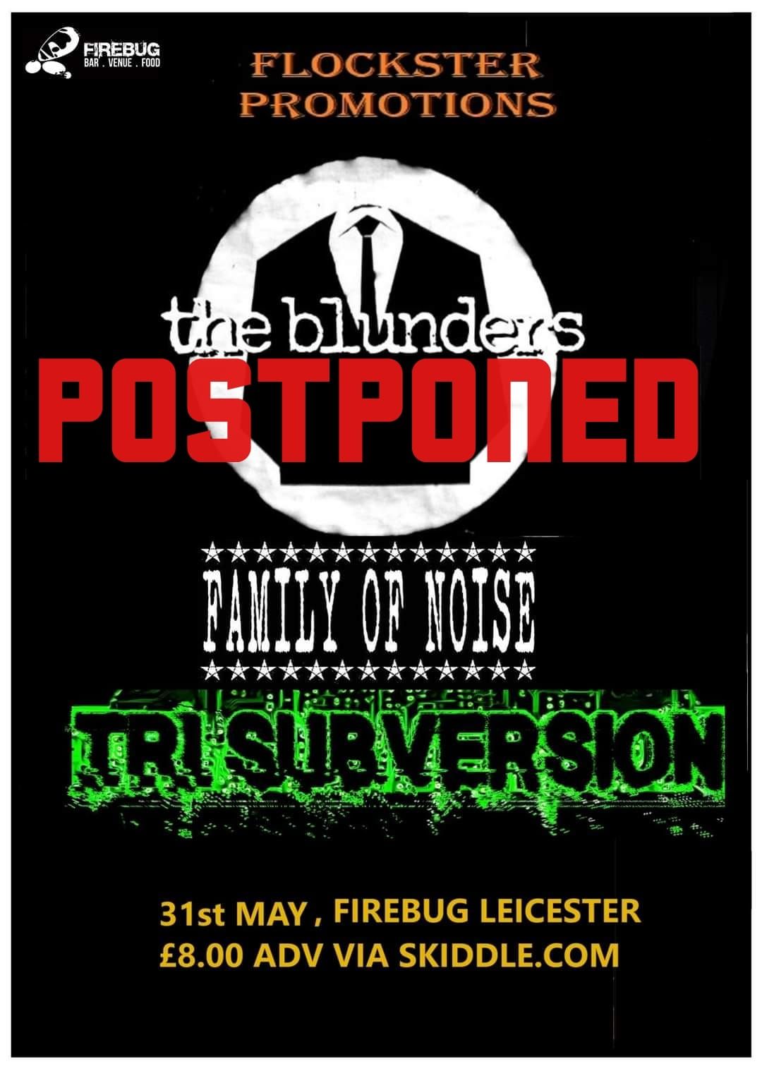 The Blunders + Family of Noise + Tri-Subversion